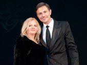 Gala rozdania nagród - właścielka z Krzysztofem Ibiszem