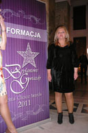 Gala rozdania nagród - właścielka na ściance